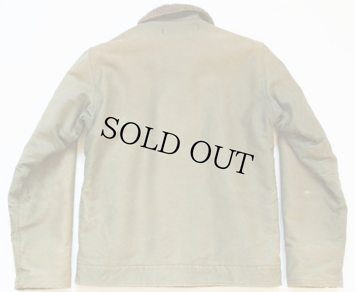 画像2: 40s 米軍 U.S.NAVY N-1 デッキジャケット オリーブドラブ 38 (2)