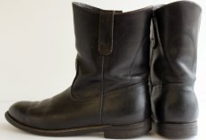 画像2: 80s USA製 REDWING レッドウイング ペコスブーツ 黒 10B (2)