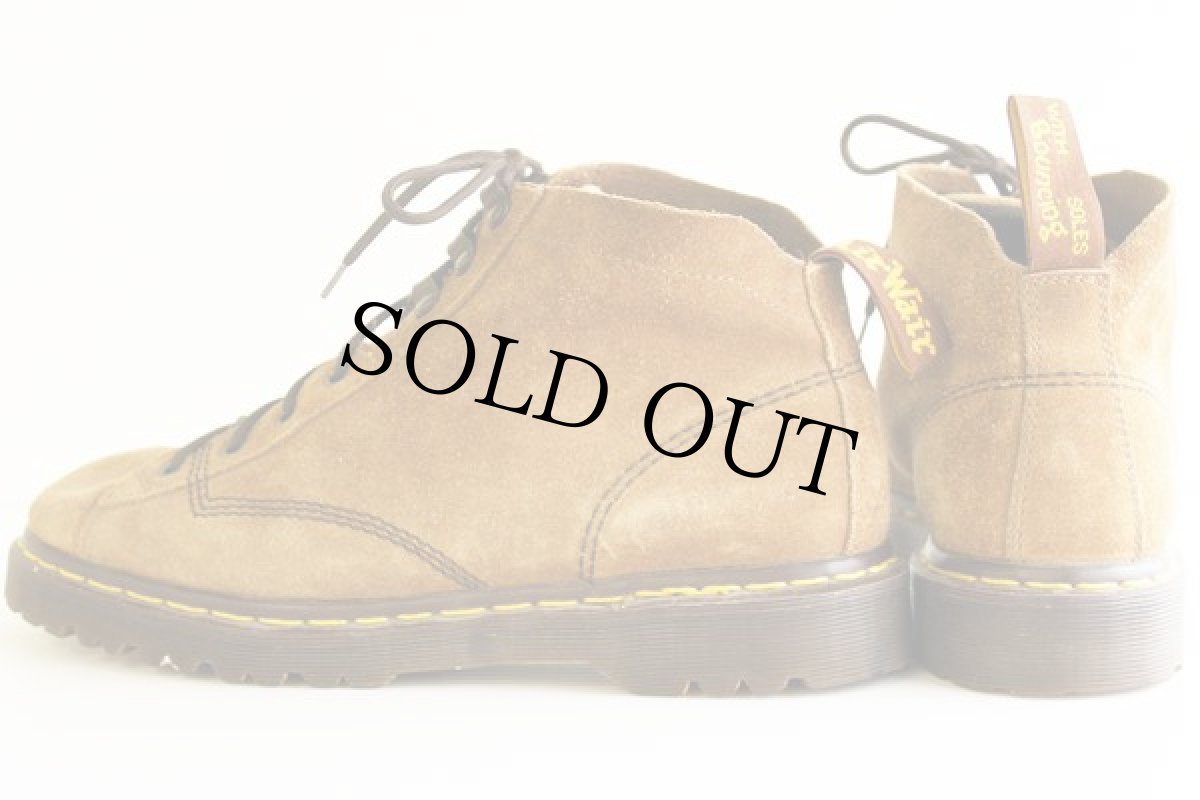 画像2: 英国製 DR.MARTENSドクターマーチン スエードレザー モンキーブーツ サンド UK10 (2)