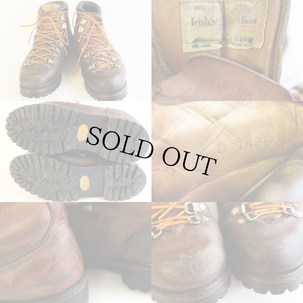 画像3: 70s USA製 REDWINGレッドウイング 825 犬タグ アイリッシュセッター マウンテンブーツ 9.5D (3)