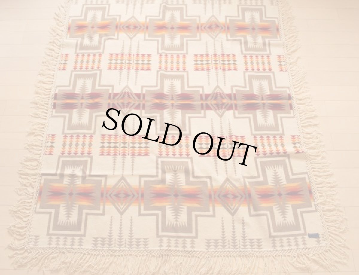 画像2: 40s PENDLETONペンドルトン チーフジョセフ ネイティブ柄 ウール ブランケット (2)