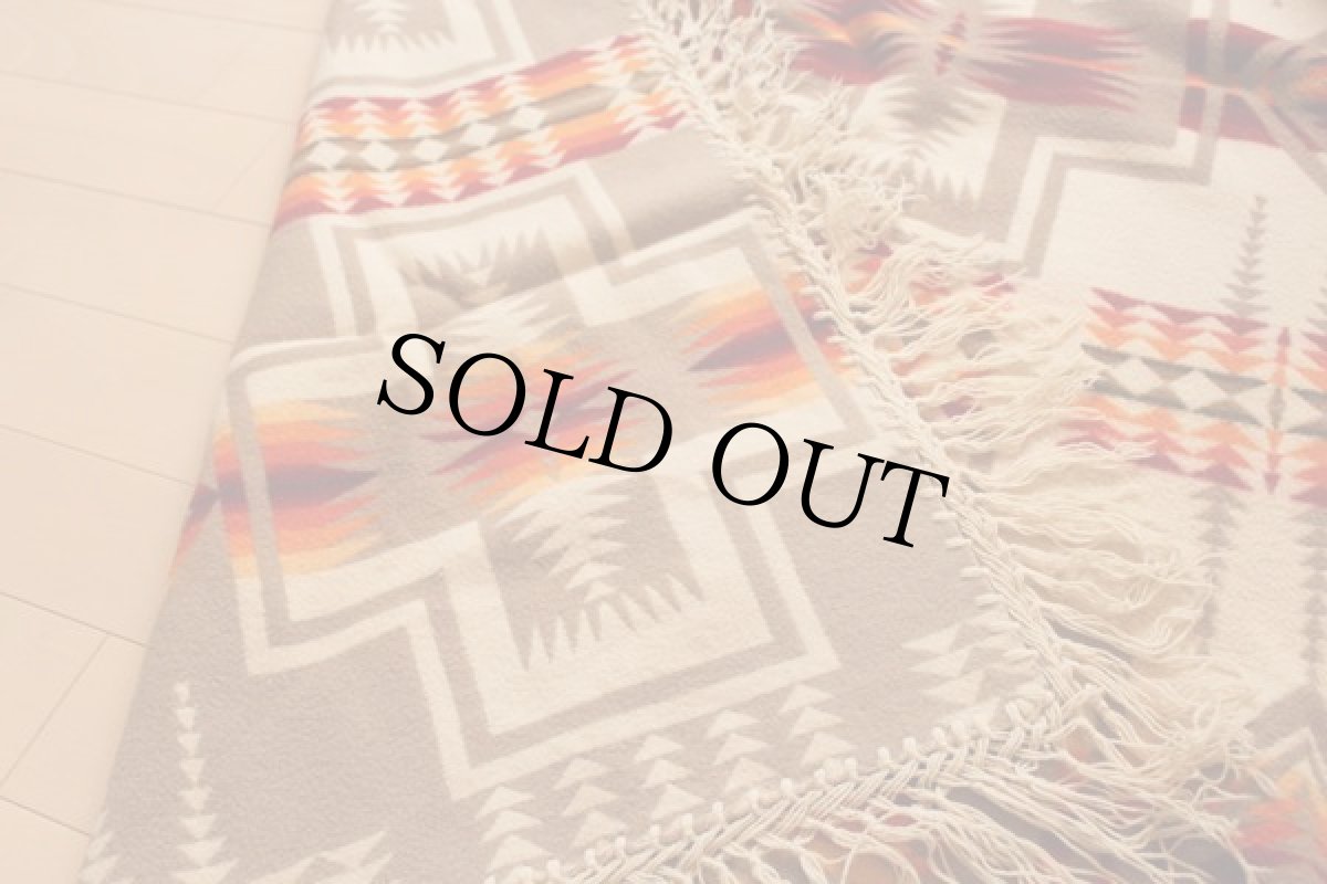 画像4: 40s PENDLETONペンドルトン チーフジョセフ ネイティブ柄 ウール ブランケット (4)