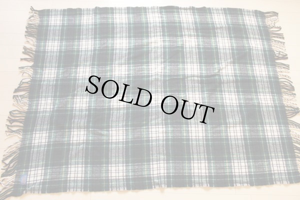 画像2: 70s USA製 PENDLETONペンドルトン タータンチェック ウール ブランケット (2)