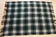 画像2: 70s USA製 PENDLETONペンドルトン タータンチェック ウール ブランケット (2)