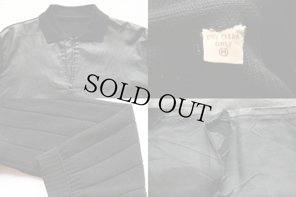 画像3: 50s レザー×ニットセーター (3)