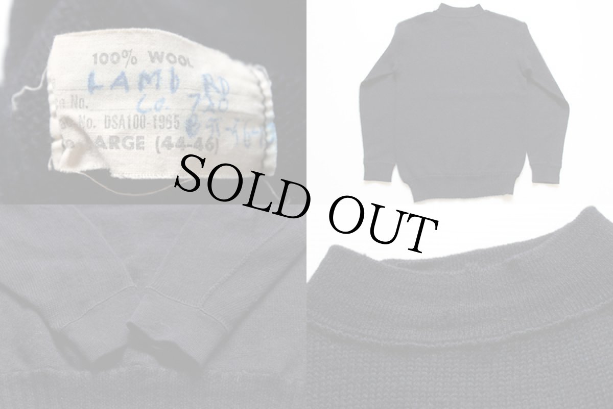 画像3: 60s 米軍 U.S.NAVY ハイネック ウールニット ゴブセーター L (3)