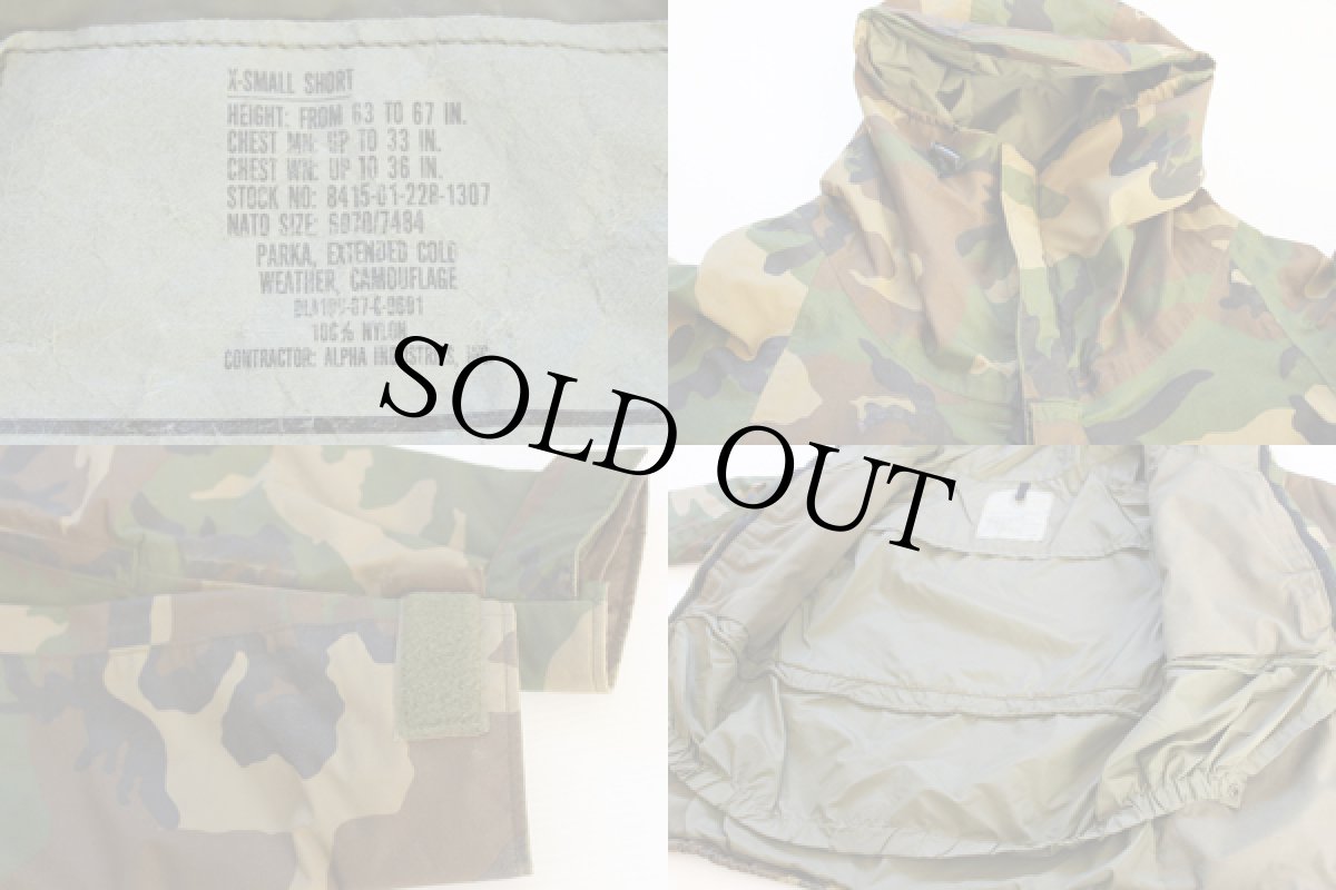 画像3: 80s 米軍 U.S.ARMY ECWCS GEN1 ウッドランドカモ GORE-TEXゴアテックスパーカー 初期型 XS-S (3)