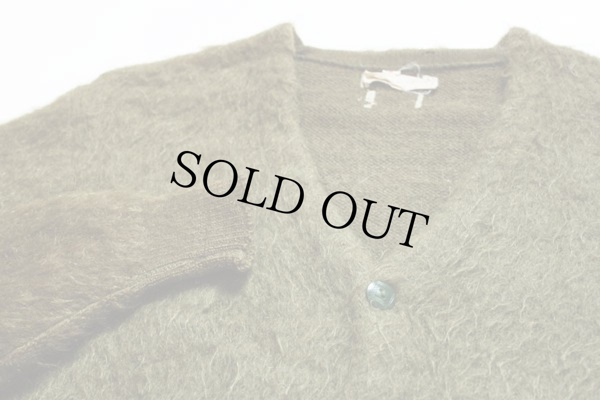 画像2: 60s UNKNOWN モヘヤカーディガン S (2)