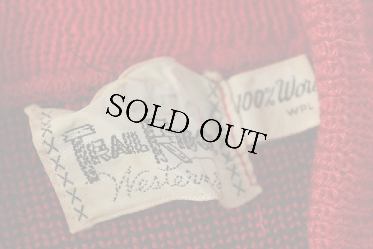 画像3: 50s TRAIL RIDGE トーテムポール柄 ウールニット フルジップ セーター (3)