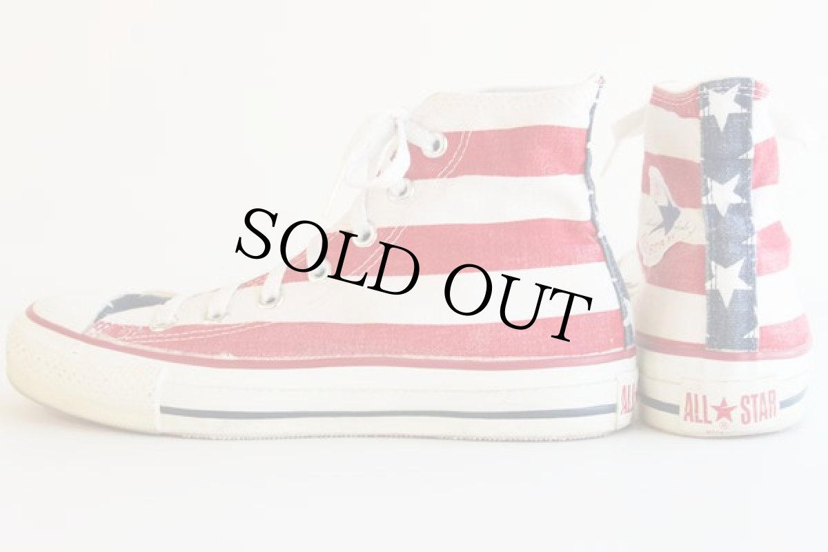 画像2: 90s USA製 CONVERSEコンバース ALL STARオールスター HI 星条旗 5.5 (2)