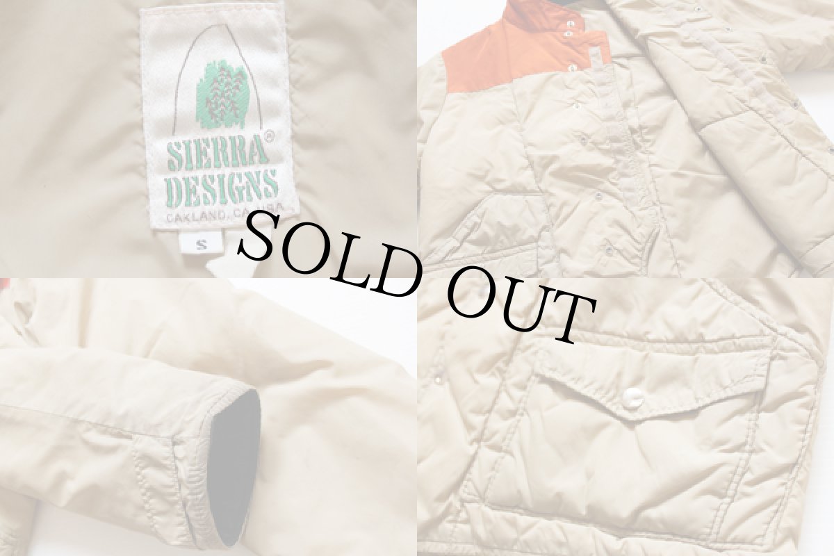 画像3: 70s SIERRA DESIGNSシエラデザイン ツートン ヨーク切り替え 中綿入り ナイロンジャケット S (3)