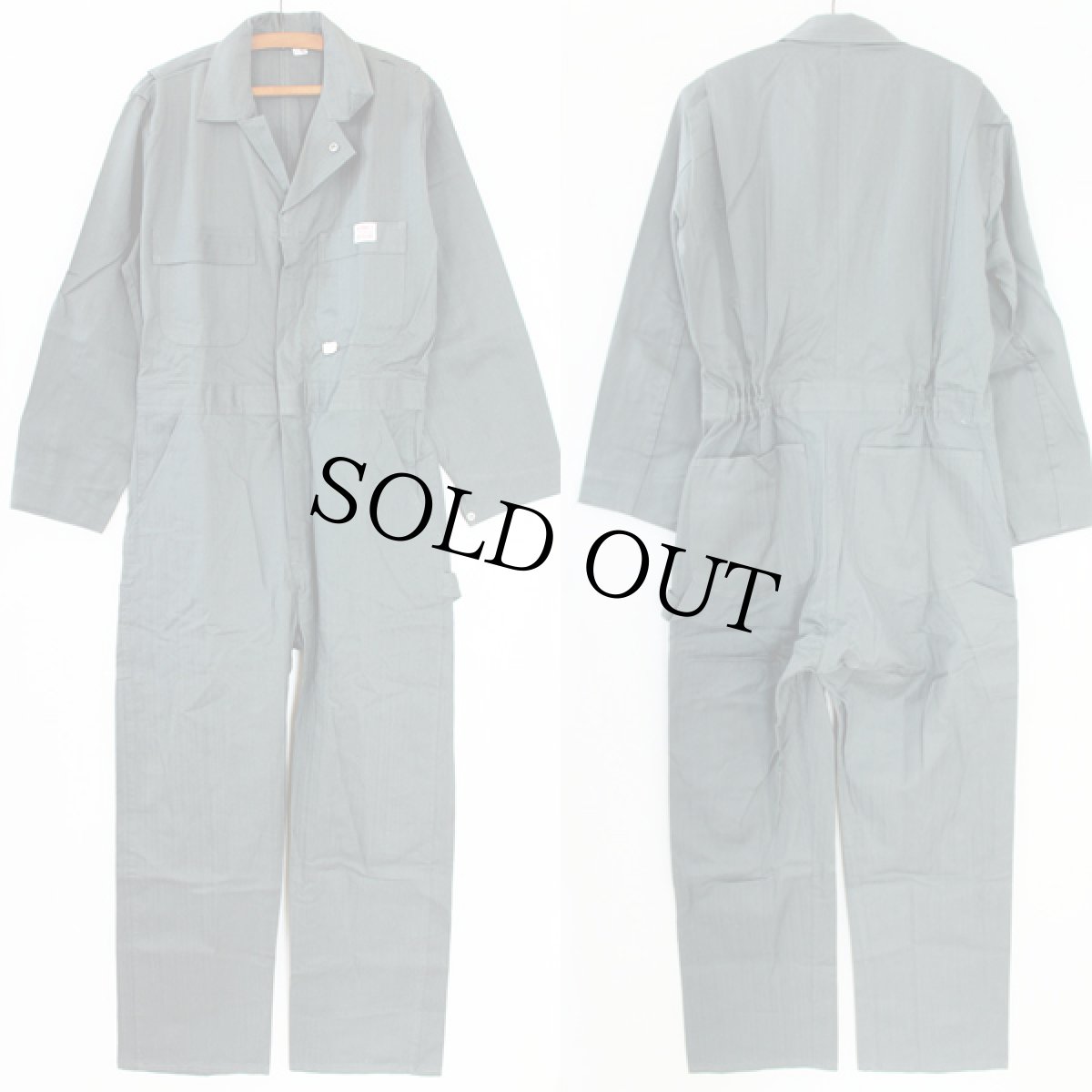 画像2: デッドストック★60s ANTHONY'S BUCKHIDE HBT ヘリンボーンツイル オールインワン 38R★つなぎ (2)