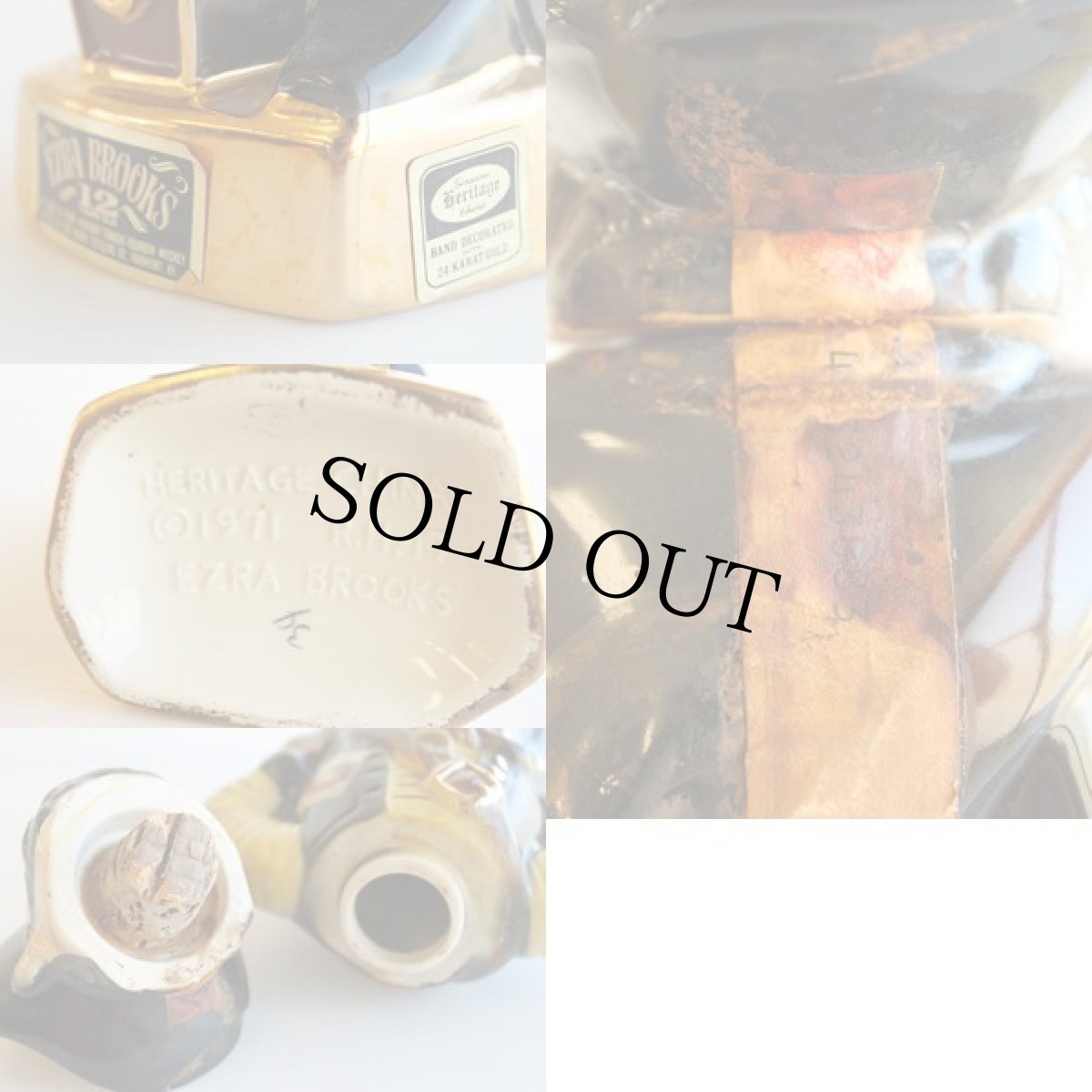 画像3: 70's EZRA BROOKS エズラ 海賊セラミックデカンタ (3)