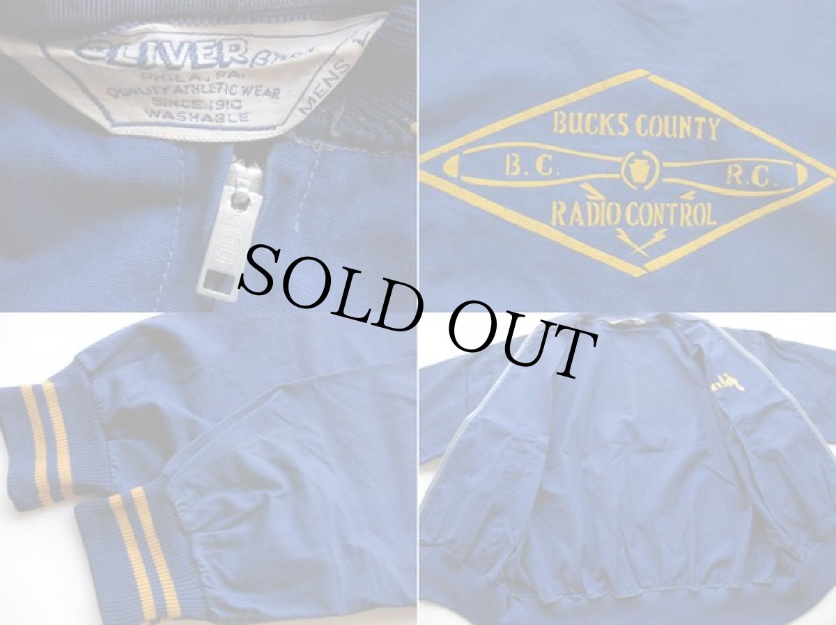 画像3: 50s OLIVER フロッキープリント コットンジャケット L (3)