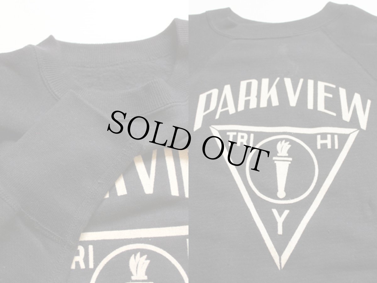 画像3: 50s フロッキープリント スウェット 黒 (3)