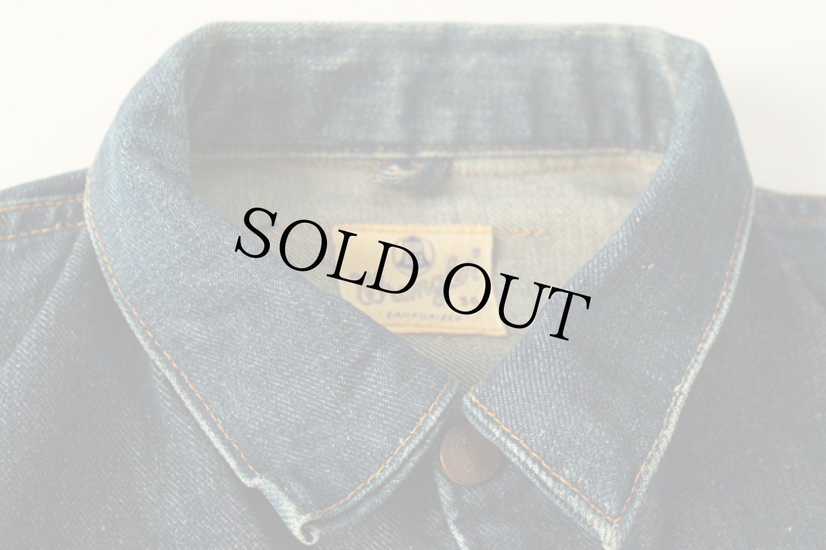 画像3: 60s BLUE BELL Wranglerラングラー 24MJZ デニムジャケット 36★縦ベル (3)