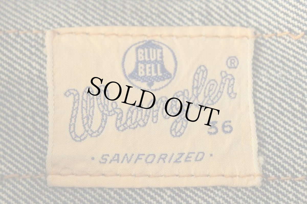 画像4: 60s BLUE BELL Wranglerラングラー 24MJZ デニムジャケット 36★縦ベル (4)