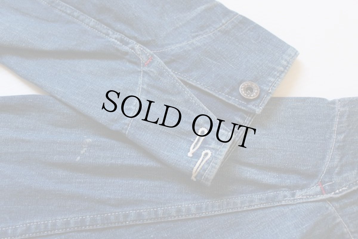 画像5: 40s COWDEN 大戦モデル 月桂樹ボタン インディゴ デニム カバーオール (5)