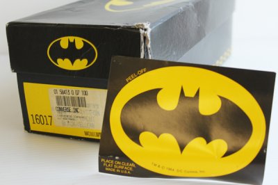 画像1: デッドストック★80s USA製 CONVERSEコンバース BATMANバットマン 総柄 箱付き 10