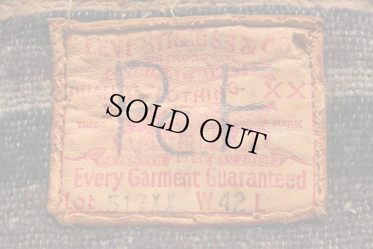 画像3: 50s LEVI'Sリーバイス 517XX レザーパッチ デニムジャケット 42★2nd セカンド 507XX (3)