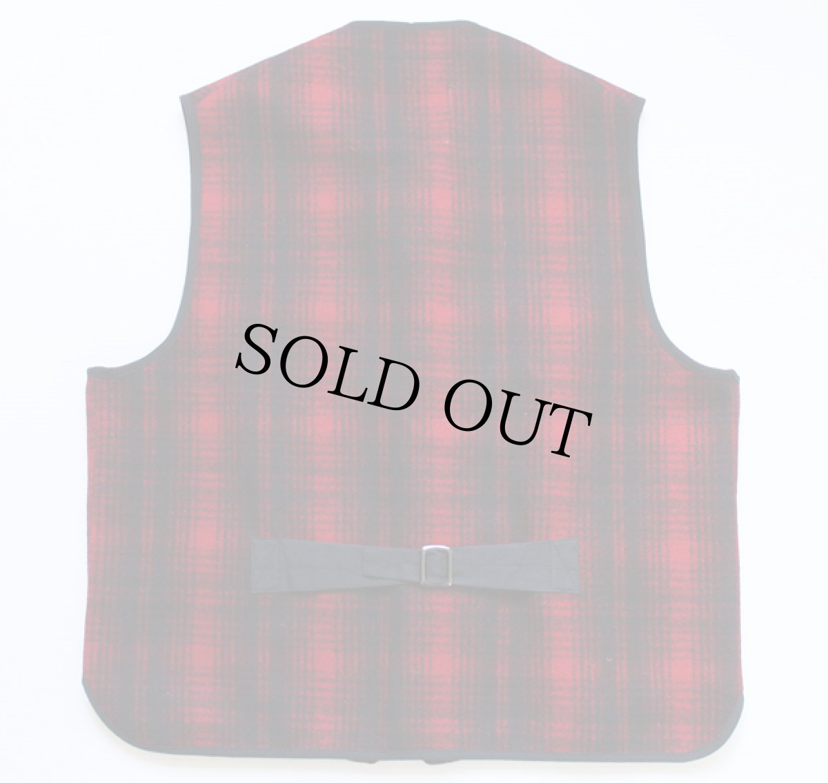 画像2: 90s USA製 L.L.Bean チェック ウールベスト M (2)