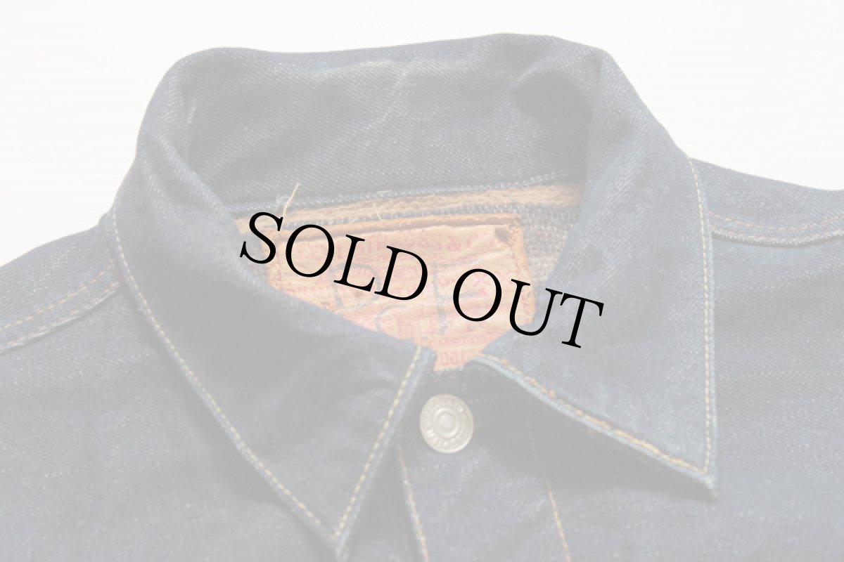 画像5: 50s LEVI'Sリーバイス 517XX レザーパッチ デニムジャケット 42★2nd セカンド 507XX (5)