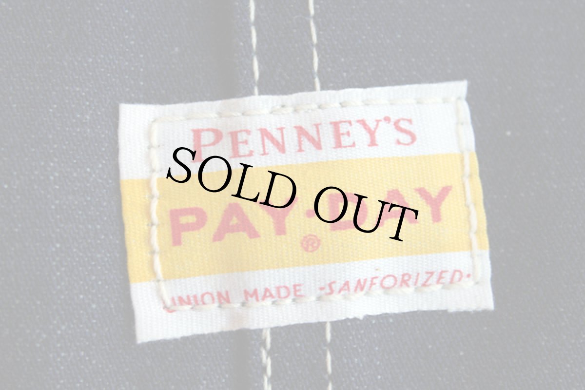 画像3: デッドストック★60s USA製 PENNEY'S PAYDAY インディゴ デニム オーバーオール 32×30 (3)