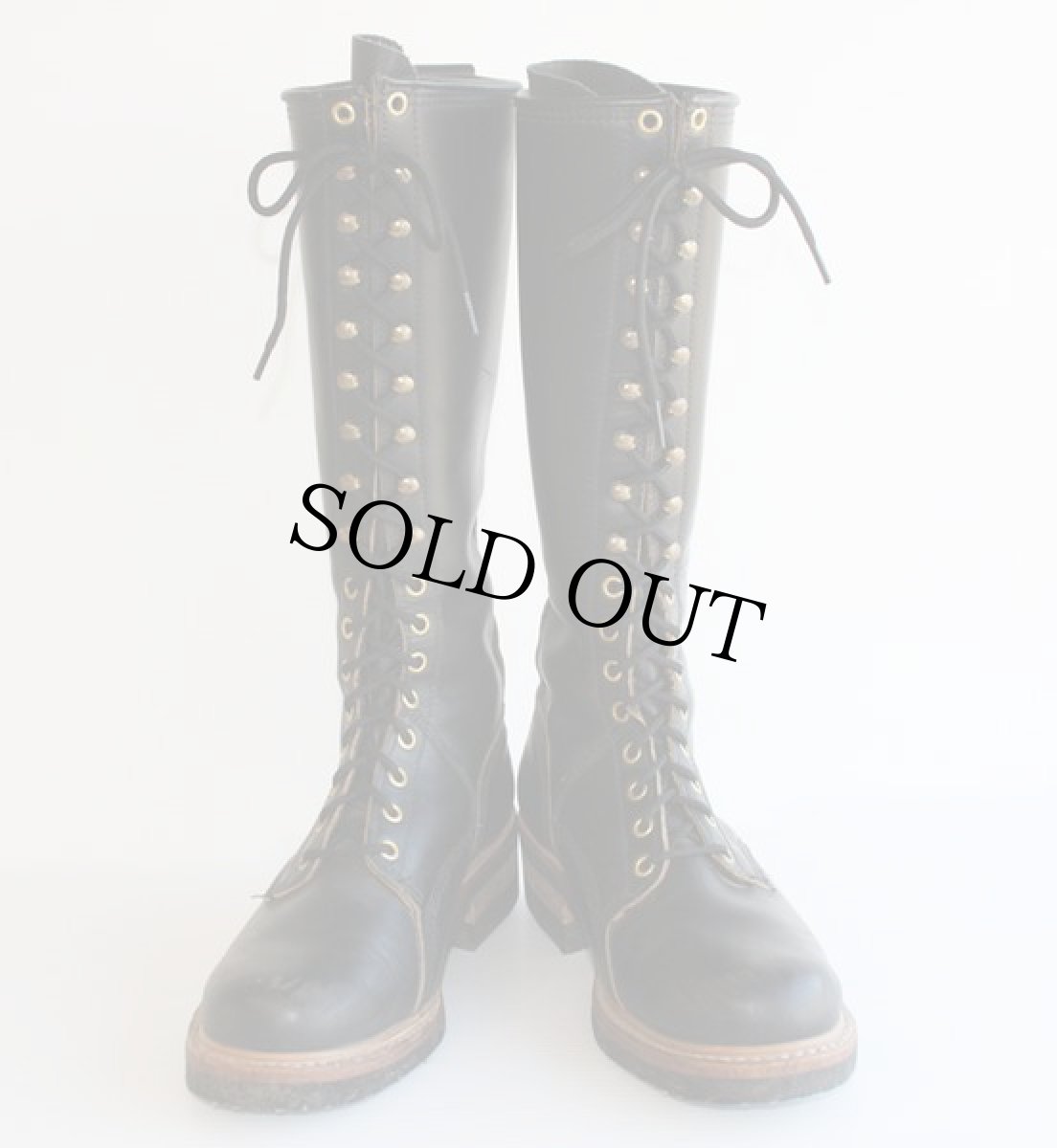 画像3: USA製 UNKNOWN 編み上げ ロング ラインマンブーツ 7.5E (3)