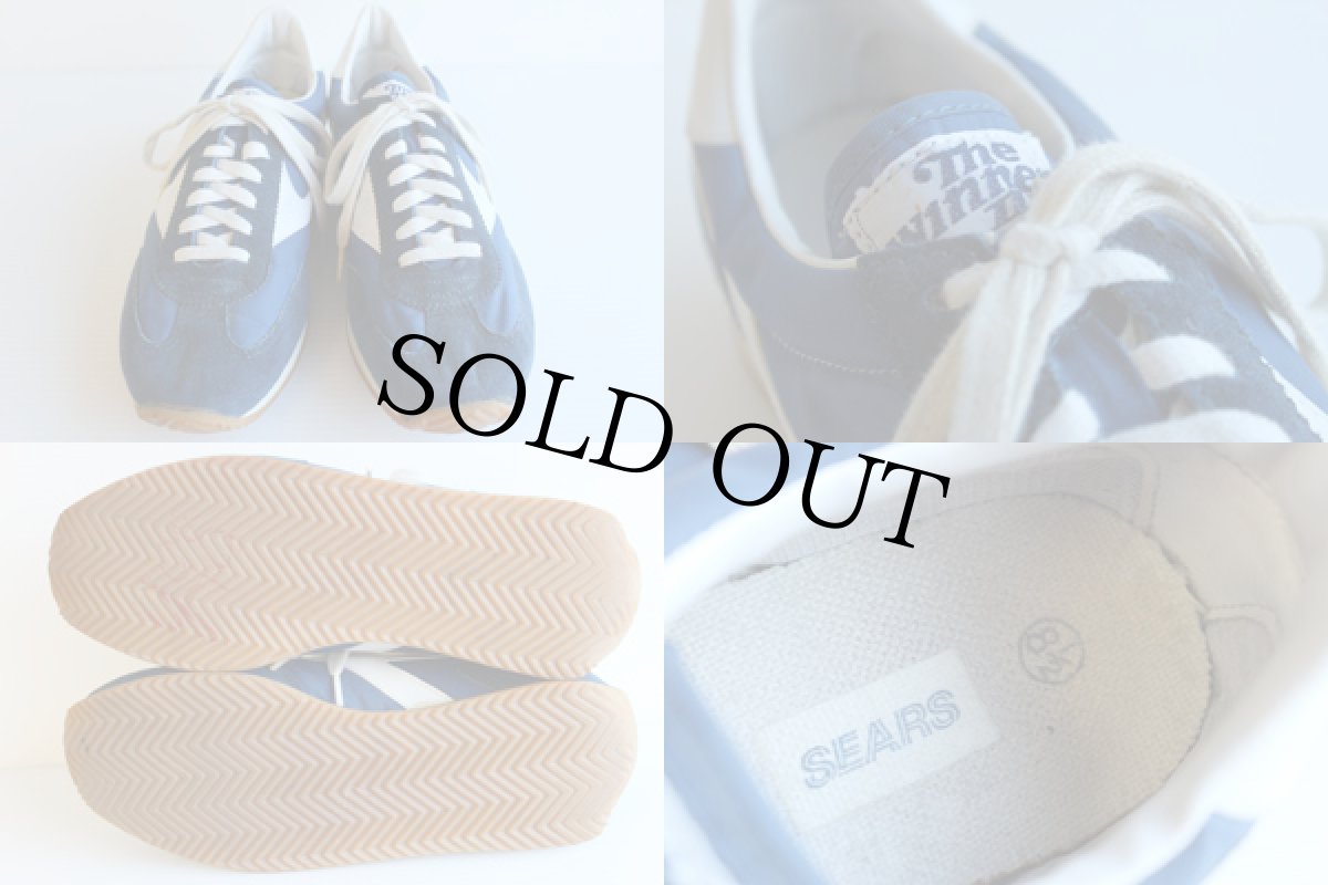 画像3: 80s SEARS TheWinner2 ナイロン×スエード スニーカー 紺 8.5 (3)