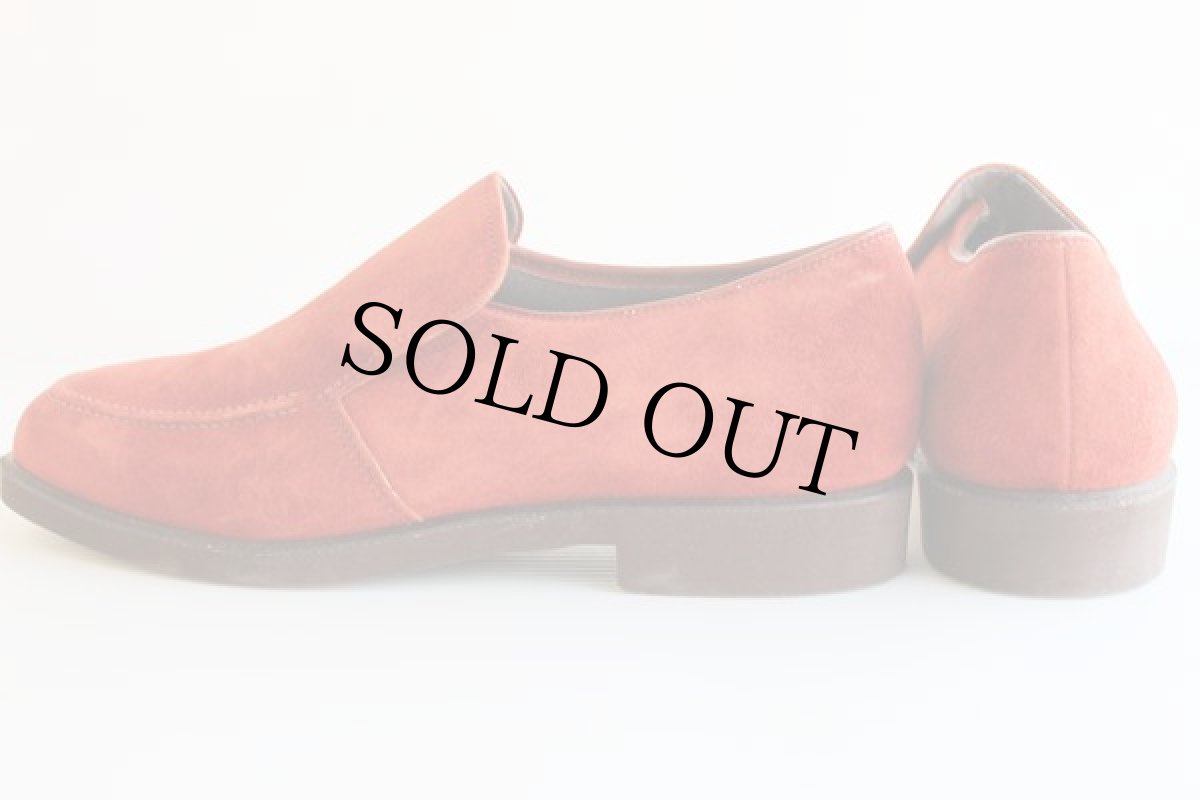 画像2: デッドストック★USA製 HUSH PUPPIESハッシュパピー スエードレザーシューズ 赤茶★革靴 (2)