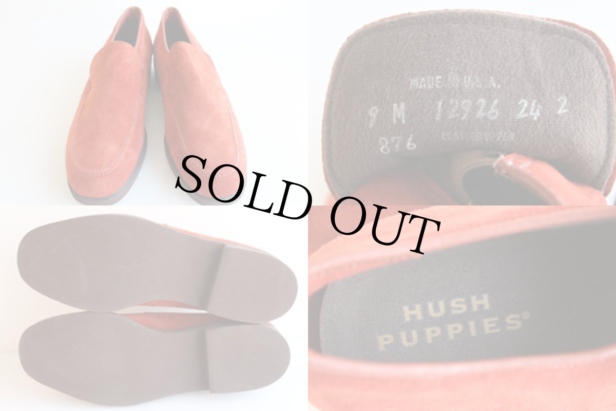 画像3: デッドストック★USA製 HUSH PUPPIESハッシュパピー スエードレザーシューズ 赤茶★革靴 (3)