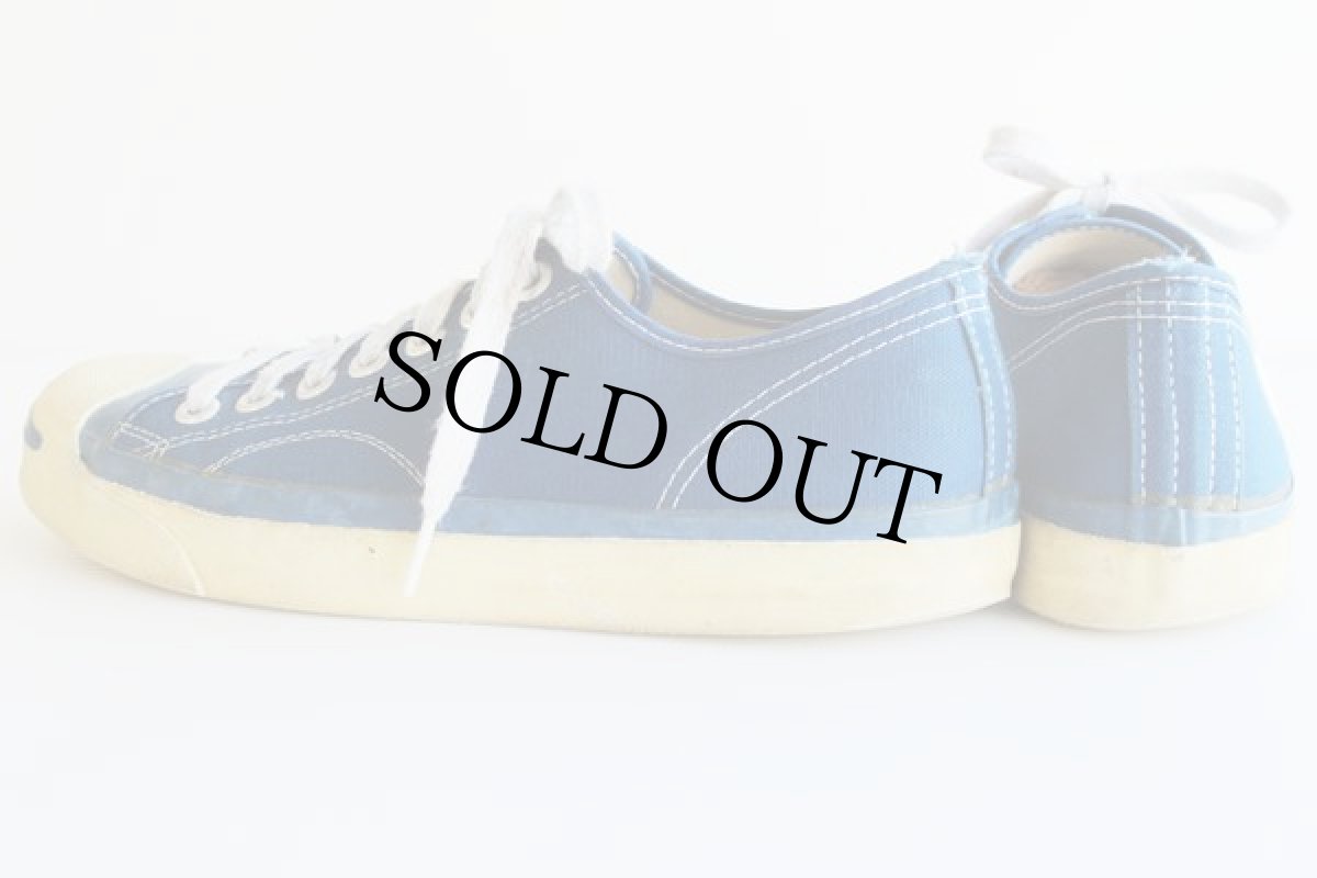 画像2: 70s USA製 ジャックパーセルタイプ キャンバス スニーカー ローカット 青 7 (2)