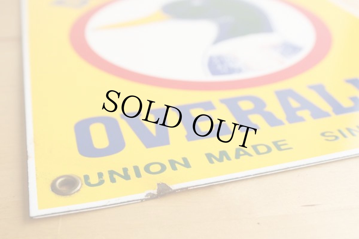 画像2: Duck Head OVERALLS サイン★看板 アンティーク (2)