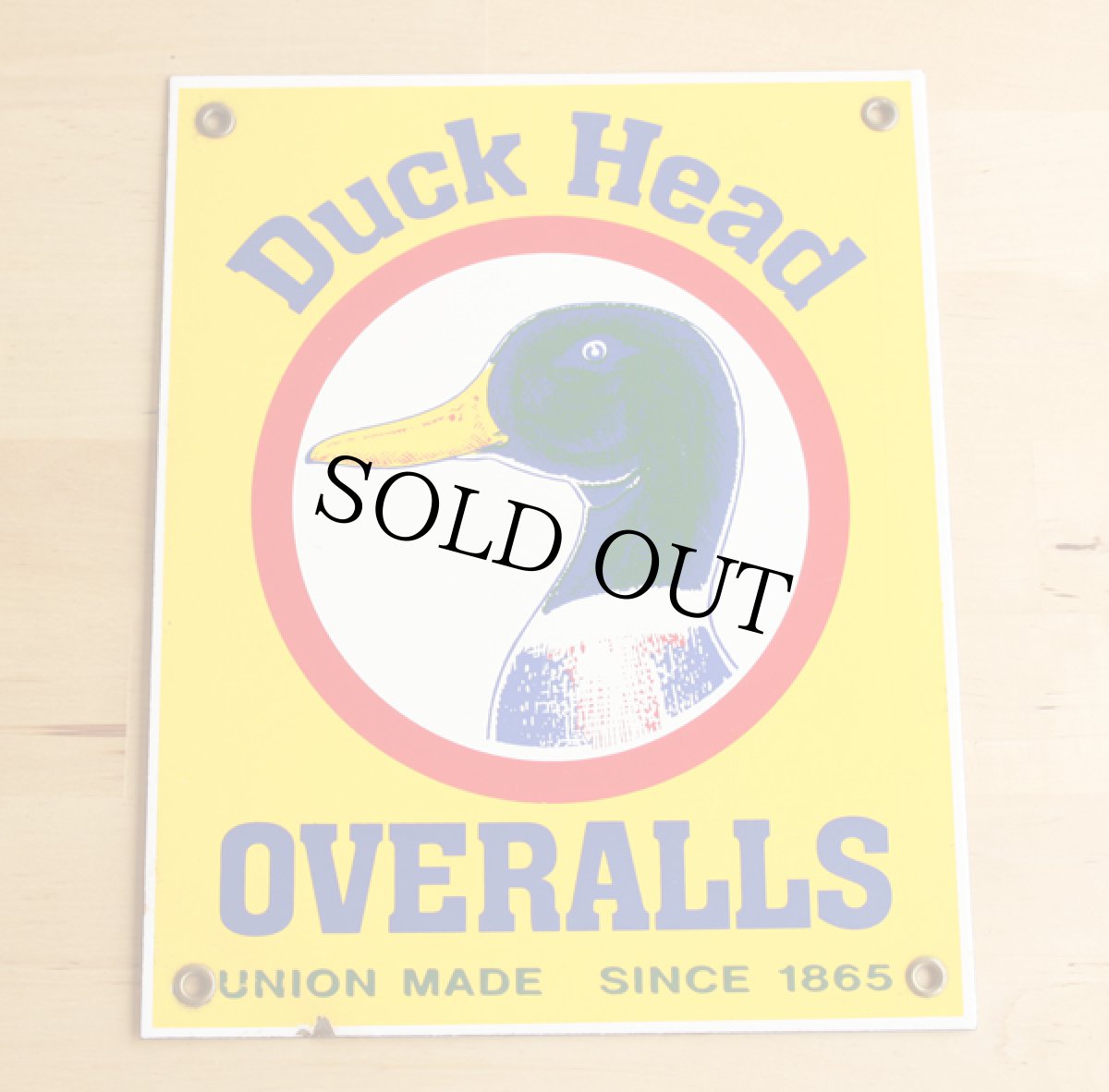 画像1: Duck Head OVERALLS サイン★看板 アンティーク (1)