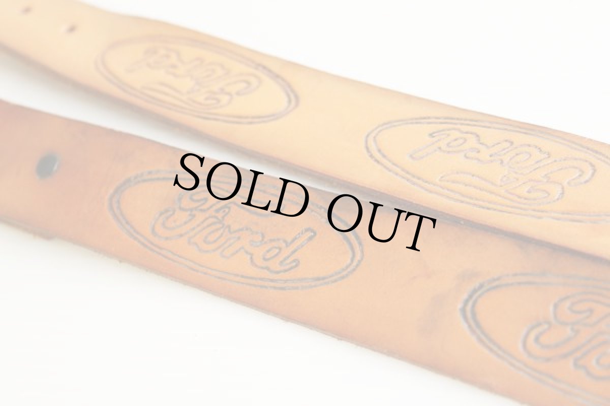 画像3: Fordフォード ロゴ 型押し レザーベルト (3)