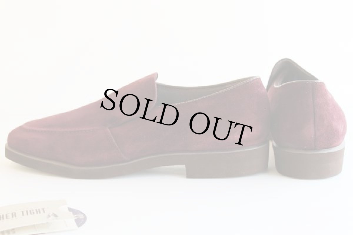 画像2: デッドストック★USA製 Hush Puppiesハッシュパピー スエードレザーシューズ 濃紫★革靴 (2)