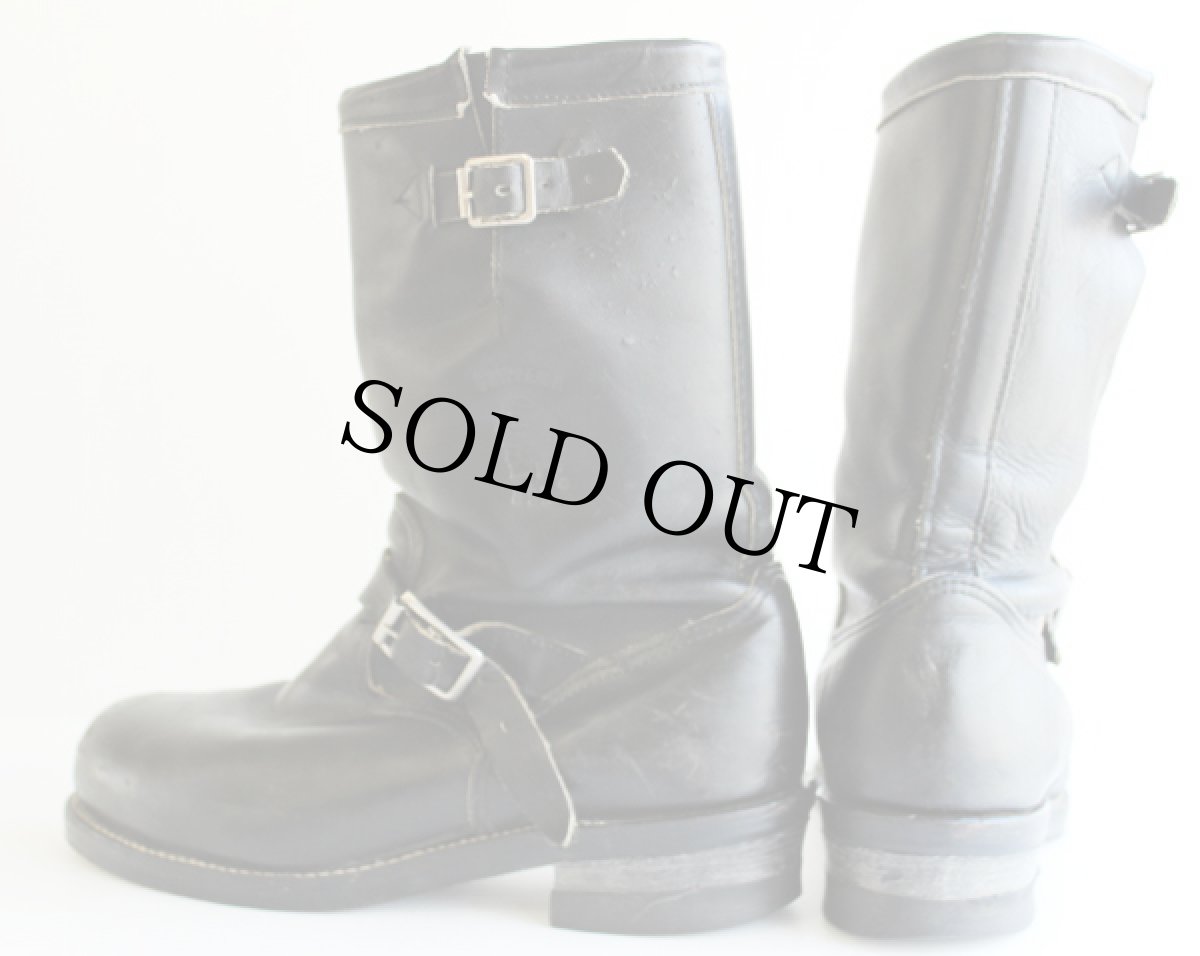 画像2: 90s USA製 CHIPPEWAチペワ エンジニアブーツ 黒 10.5 EE (2)