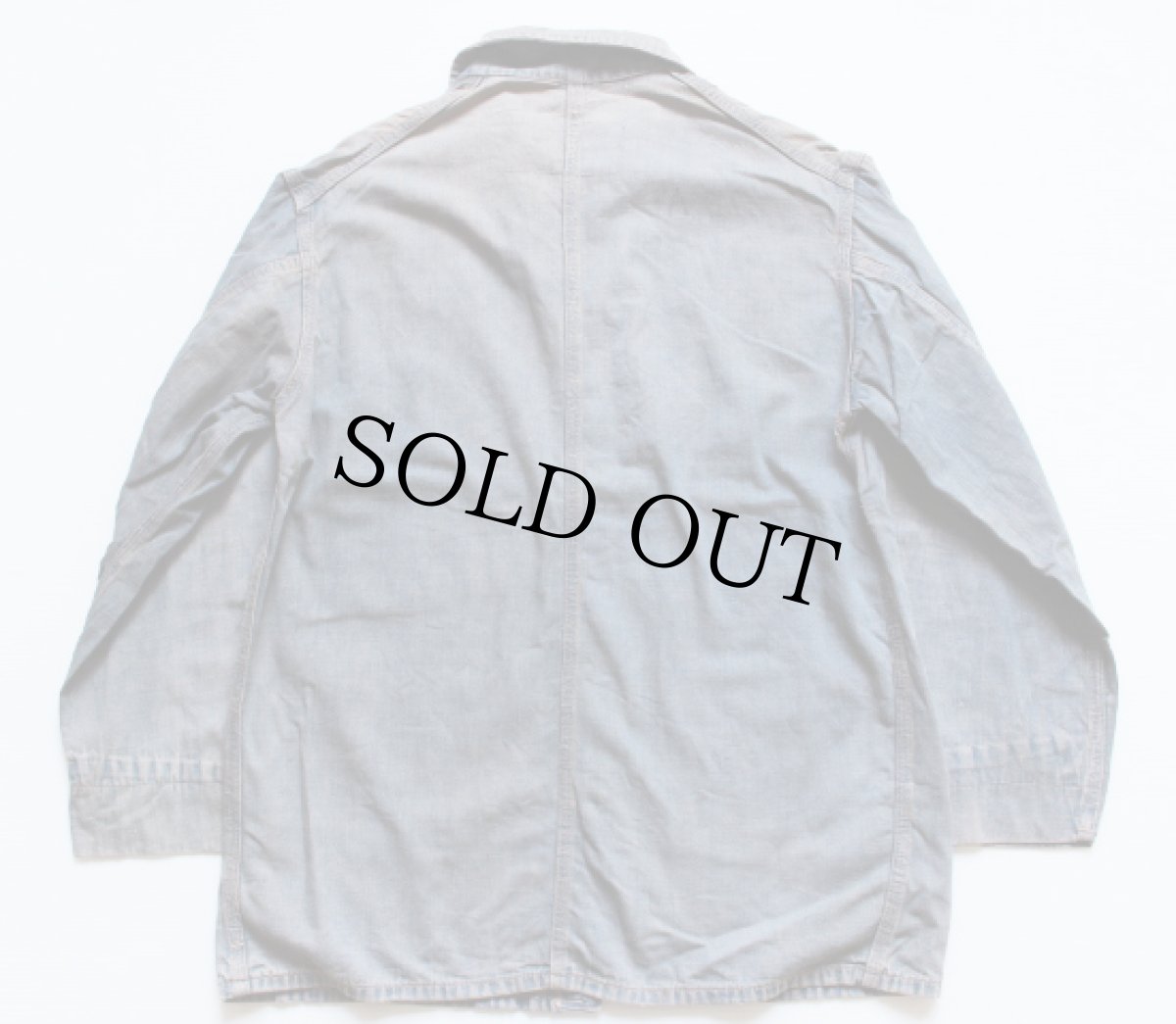 画像2: 40s POLLPARROT デニム カバーオール ボロ (2)