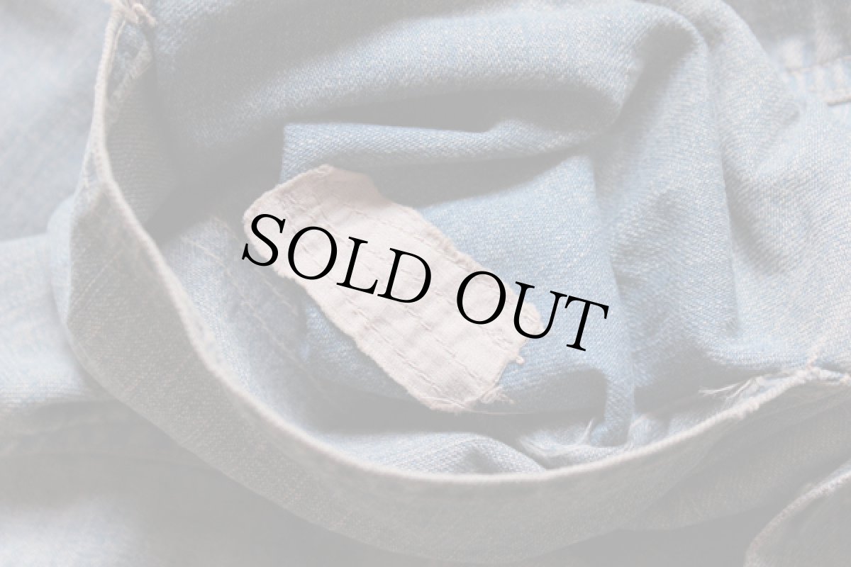 画像4: 40s POLLPARROT デニム カバーオール ボロ (4)