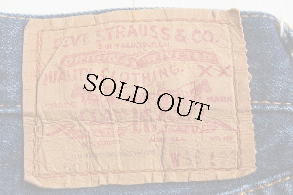 画像3: 70s USA製 LEVI'Sリーバイス 501 BIGE デニムパンツ w36 (3)