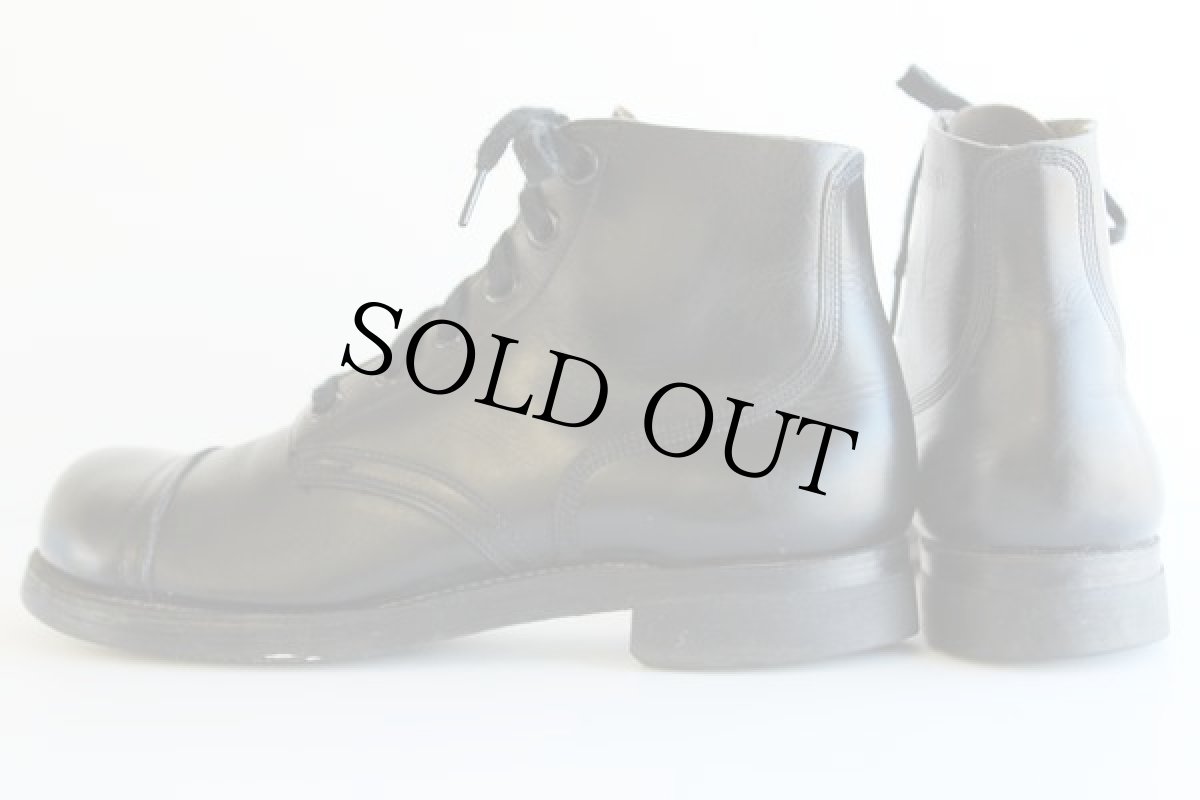 画像2: 60s 米軍 キャップトゥ 6ホール アンクルブーツ 7.5 R (2)