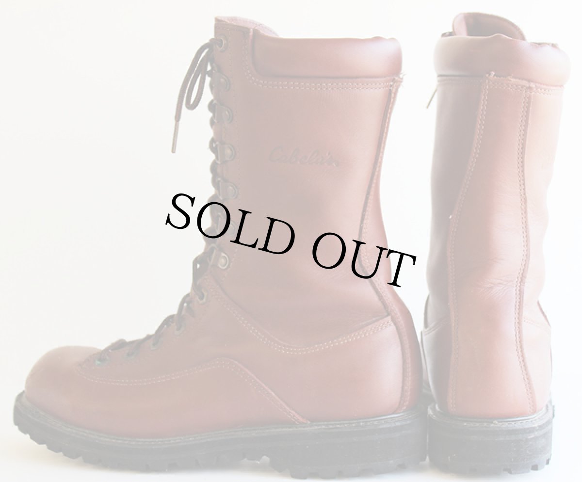 画像2: 90s Cabela'sカベラス GORE-TEXゴアテックス 編み上げブーツ 茶 8 D (2)