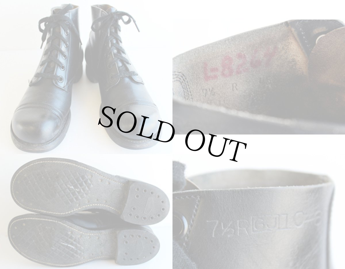 画像3: 60s 米軍 キャップトゥ 6ホール アンクルブーツ 7.5 R (3)