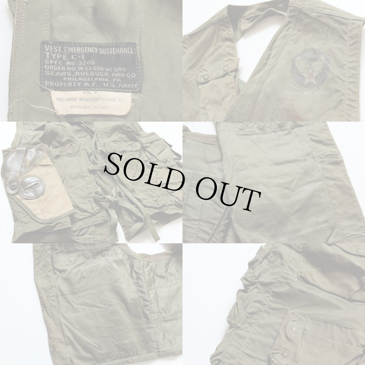 画像3: 40s 米軍 USAAF C-1 ベスト (3)