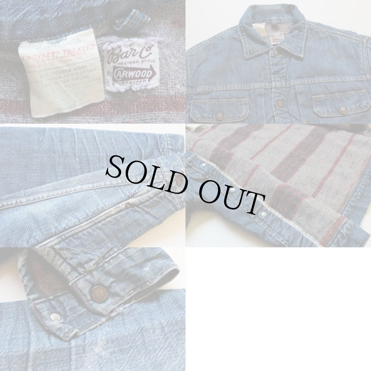 画像3: 50s Bar C by CARWOOD ライナー付き デニムジャケット (3)