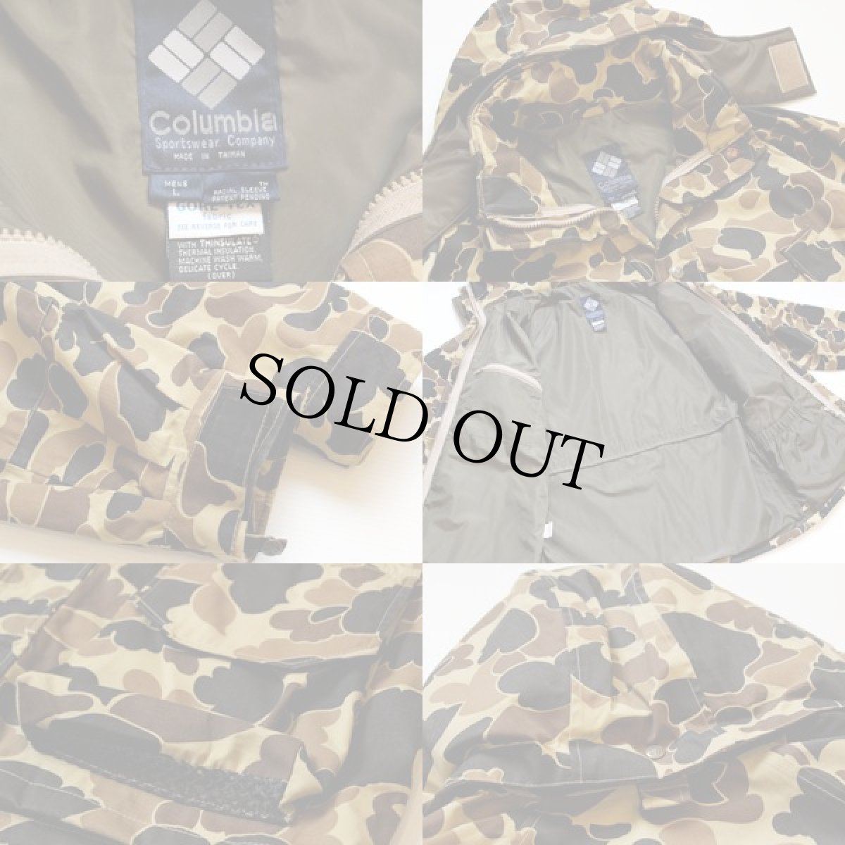 画像3: 80s Columbiaコロンビア ハンターカモ GORE-TEXゴアテックス ナイロン マウンテンパーカー L★迷彩 (3)