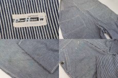画像3: 60s MONTGOMERY WARD Powr Houseパワーハウス ヒッコリー ストライプ オーバーオール (3)
