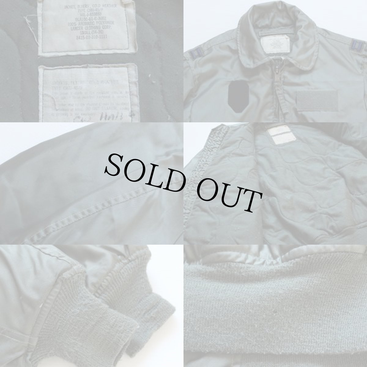 画像3: 80s 米軍 USAF CWU-45/P アラミド フライトジャケット S (3)