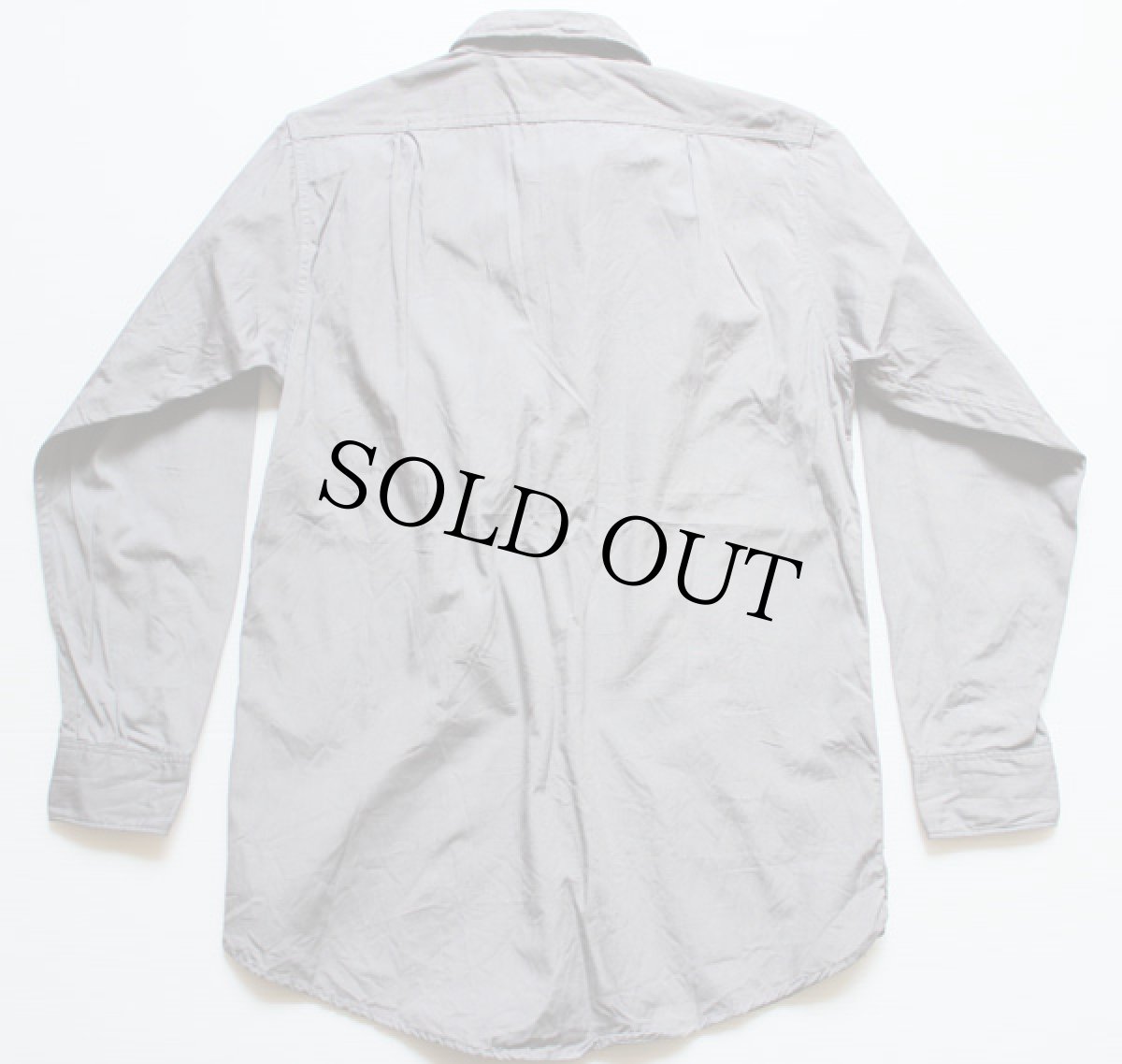 画像2: 60s Leeリー マチ付き ワークシャツ グレー 14.5 (2)