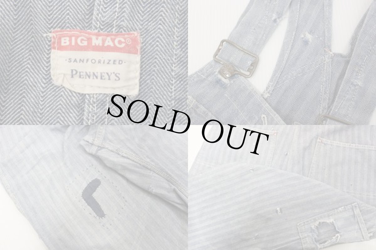 画像3: 60s BIGMACビッグマック ヘリンボーンオーバーオール (3)